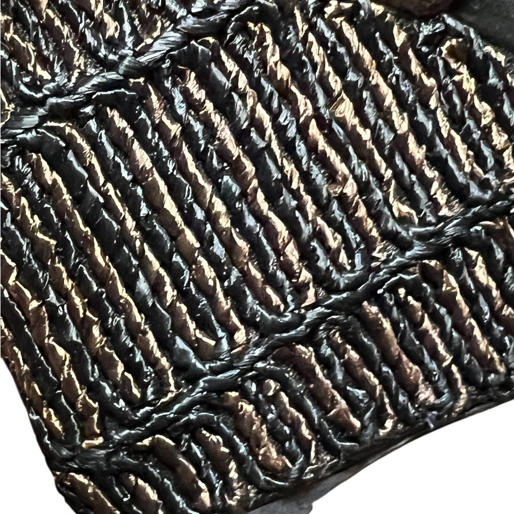 PRADA suede brown and black leather and raffia wedge sandals. Authentic! 🖤💛🤎 - Picture 10 of 10